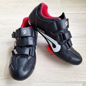 Peloton women's black cycling shoes with 3 bolt cleat - size 39 EU, 8US